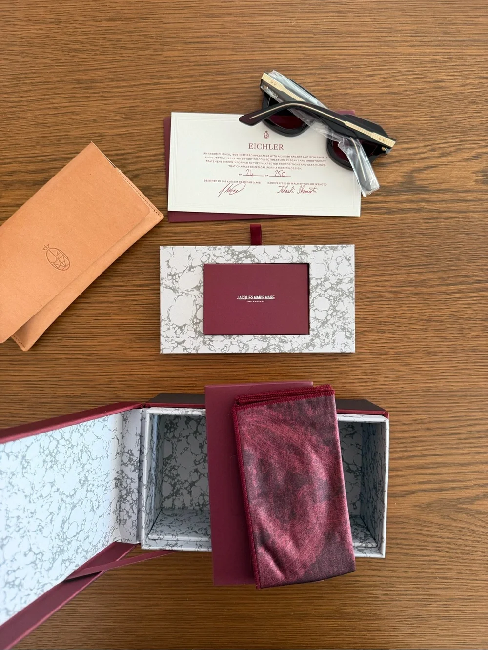 Jacques Marie Mage Eichler Sunglasses (Amarena)